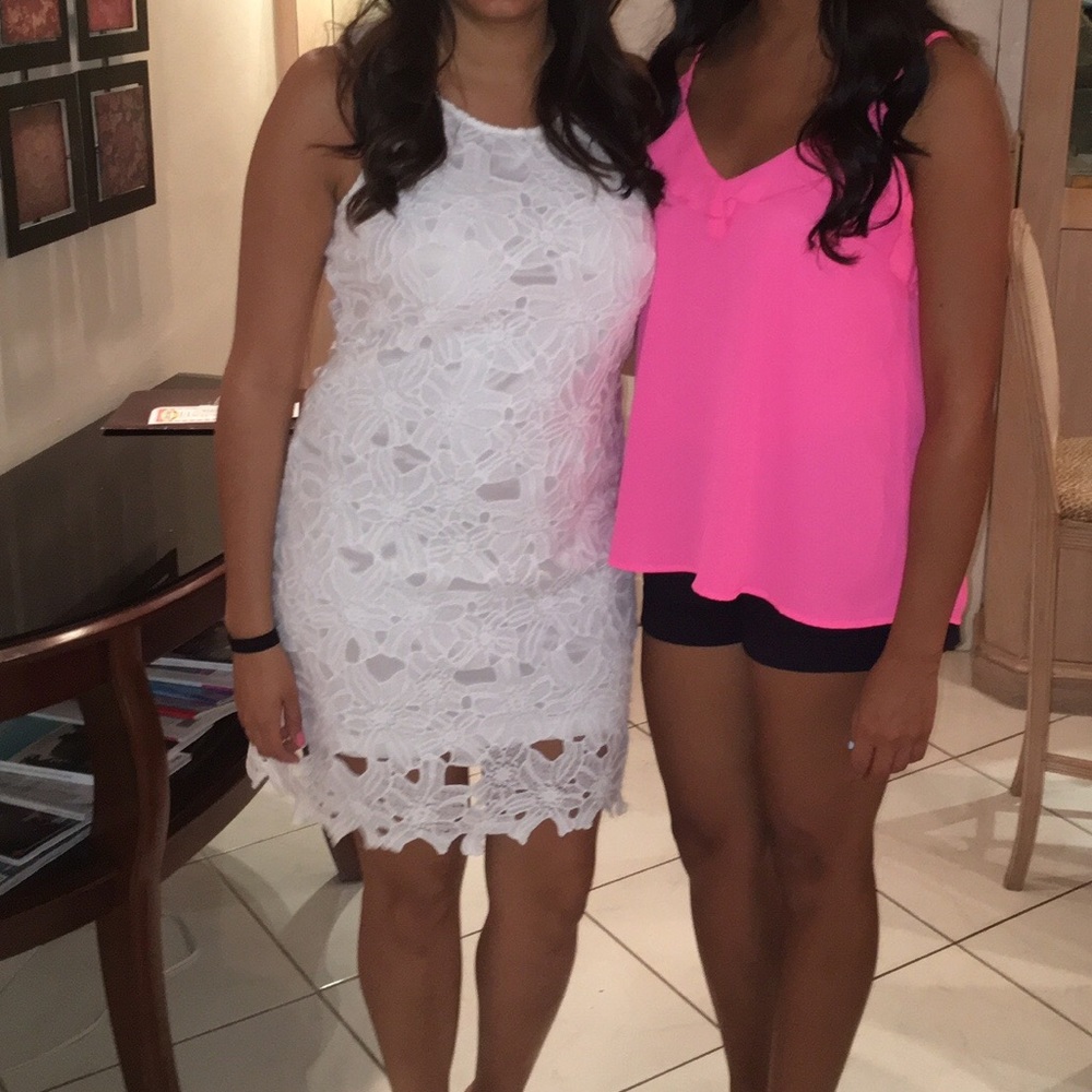 White lace dress